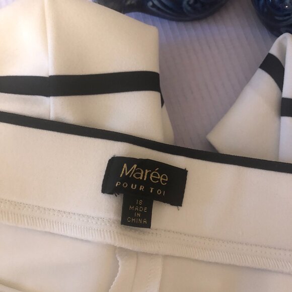 NWOT. Marée Pour Toi wide leg ankle pants - size 2X - Picture 5 of 6
